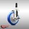 Service Caster 5 Inch 316SS Blue Polyurethane Swivel 3/4 Inch Expanding Stem Caster Brake SCC-SS316EX20S514-PPUB-BLUE-TLB-34 - alternate 4